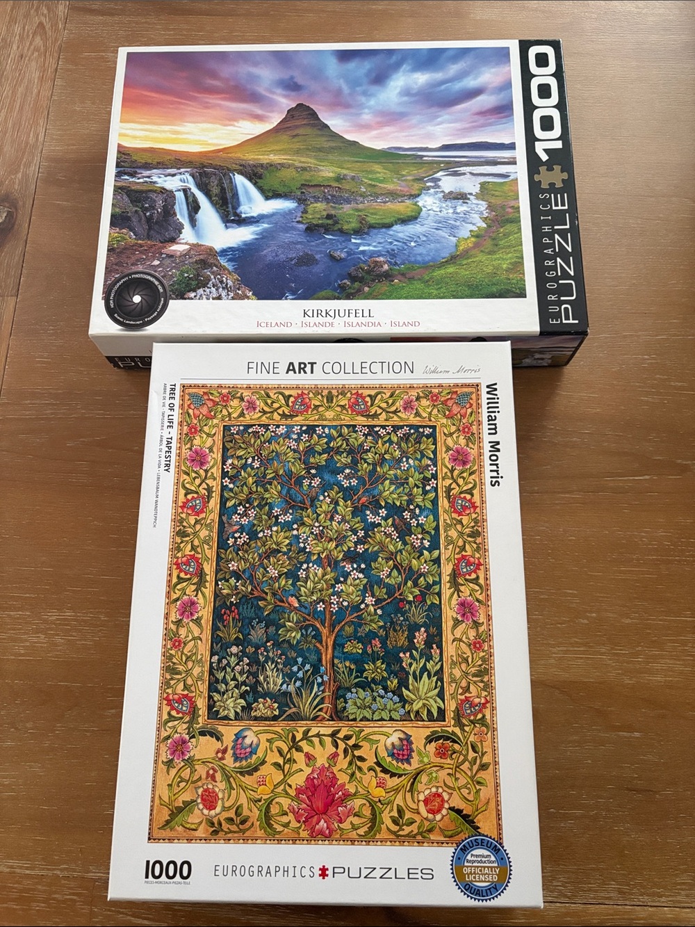 William Morris Fine Art Collection Puzzle – Blue and Gold 1000-Piece